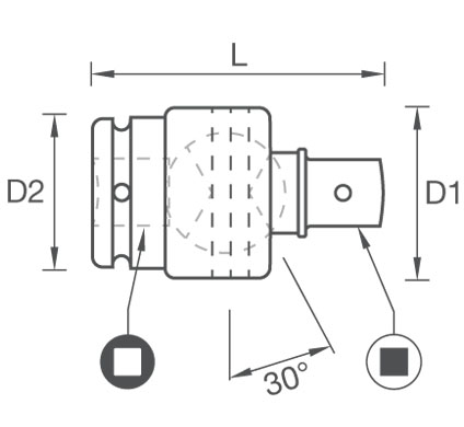3/4 mafsall kare adaptrler