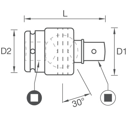 1.1/2 mafsall kare adaptrler